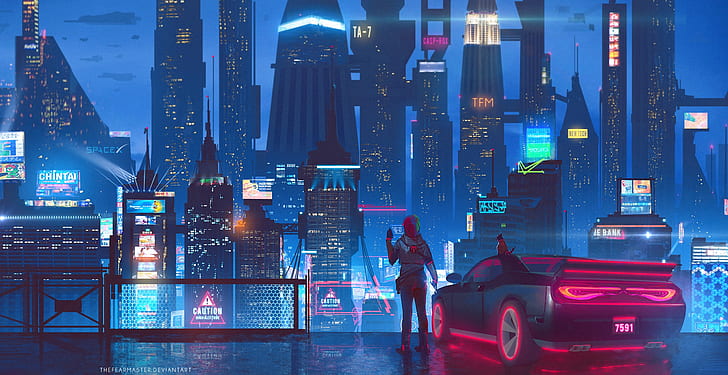 1920x1200px | free download | HD wallpaper: Auto, Night, The city ...